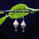 Cone Teeny Silver FIligree Jhumki
